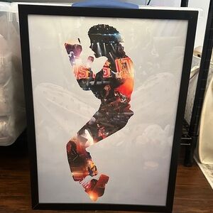 Michael Jackson Framed Silhouette This is is Art Print